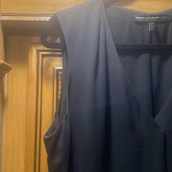 White House Black Market Black Tank Top Size 10 - Picture 2 of 7